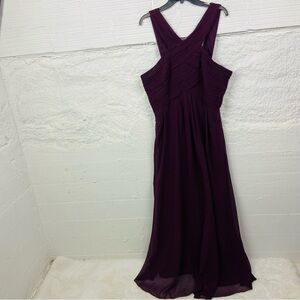 Levkoff Deep Purple Maxi sleeveless formal dress size 20
